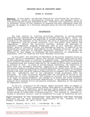 Más sobre Muros de Contención en Áreas de Subsidencia